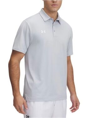 Under Armour Men’s Light Grey Polo Shirt Size 2XL NWT